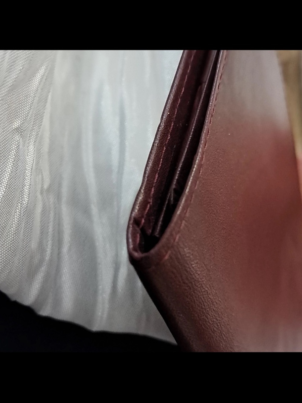 Cartier Burgundy leather long wallet  Gold Corner Accents Credit Card - Picture 8 of 12